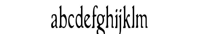 GranthamLightCondensed Font LOWERCASE