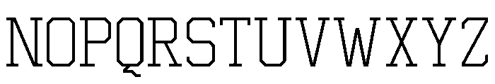 Graph Thin Font UPPERCASE