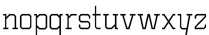 Graph Thin Font LOWERCASE