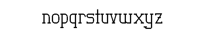 Graphemic Font LOWERCASE