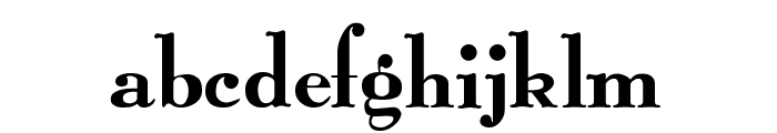 GraphicLight Font LOWERCASE