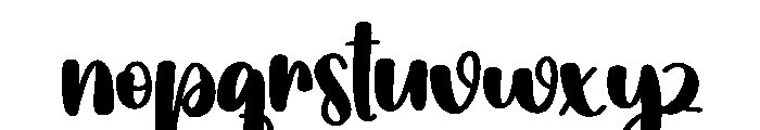 Graphics Font LOWERCASE