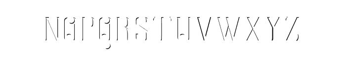 Graphite Inline Font LOWERCASE