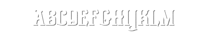 Graphite Striped Font LOWERCASE