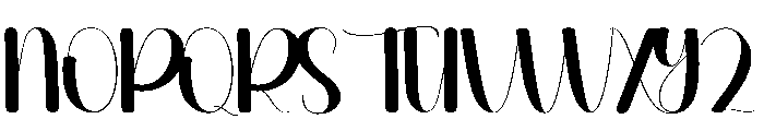 Grassland Font UPPERCASE
