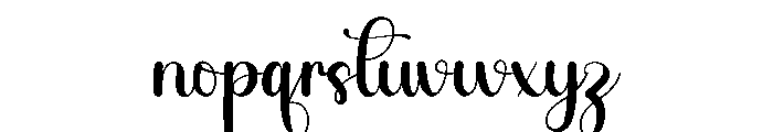 Grateful1 Font LOWERCASE