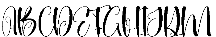 Gratitude Font UPPERCASE