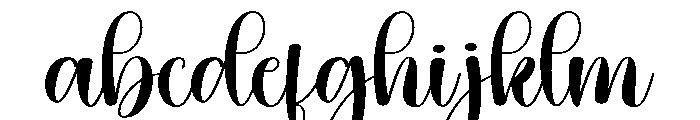 Gratitude Font LOWERCASE