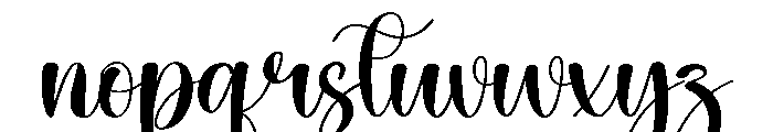 Gratitude Font LOWERCASE