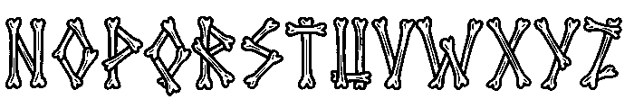 Graveyard Crimes Font LOWERCASE