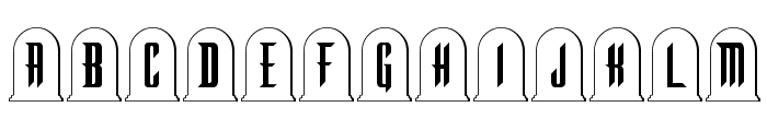 Graveyard Regular Font UPPERCASE