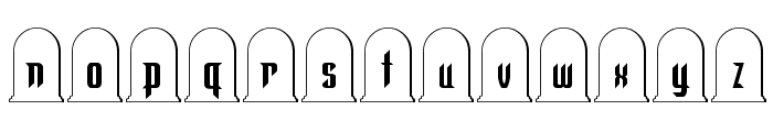Graveyard Regular Font LOWERCASE