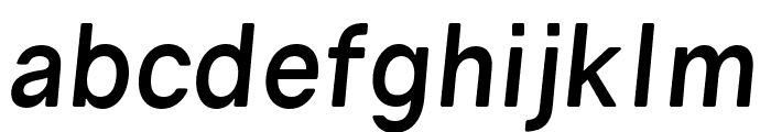 Gravity Bold Italic Font LOWERCASE
