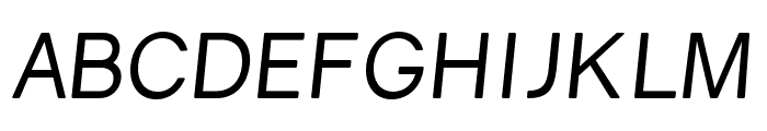 Gravity Italic Font UPPERCASE