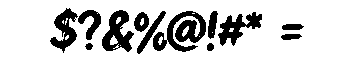 Gravoxa Font OTHER CHARS