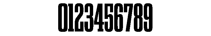 Gravtrac Bold Compressed Font OTHER CHARS