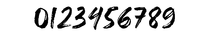 Great Brush Font OTHER CHARS