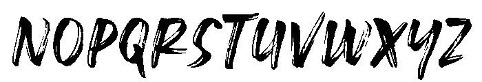 Great Brush Font UPPERCASE