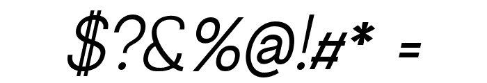 Greback Grotesque PERSONAL Italic Font OTHER CHARS