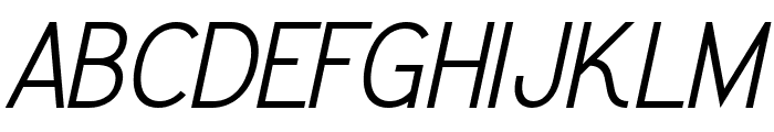 Greback Grotesque PERSONAL Italic Font UPPERCASE
