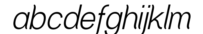 Greback Grotesque PERSONAL Italic Font LOWERCASE