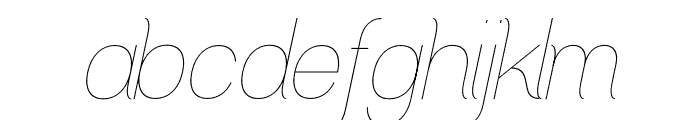 Greback Grotesque PERSONAL Light Italic Font LOWERCASE