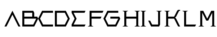 Greek Regular Font UPPERCASE