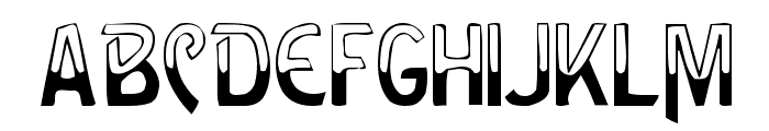Green Regular Font LOWERCASE