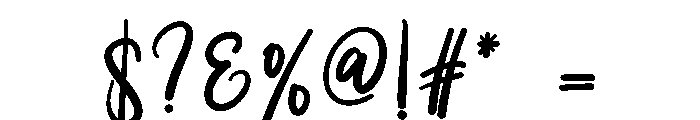 Greeting Font OTHER CHARS