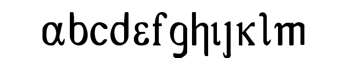 Greex Font LOWERCASE