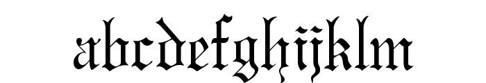 GregorianFLF Font LOWERCASE