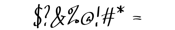 Gregory Hwang Font OTHER CHARS