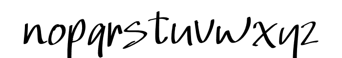 Gregory Hwang Font LOWERCASE