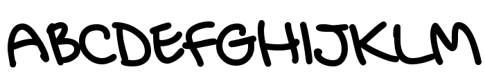 Greg's Hand Font UPPERCASE