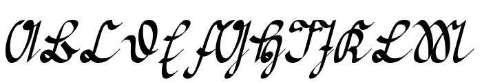 Greifswaler Deutsche Schrift Regular Font UPPERCASE