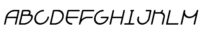 Grelessa intersekt Bold Italic Font UPPERCASE