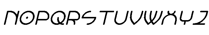 Grelessa intersekt Bold Italic Font UPPERCASE
