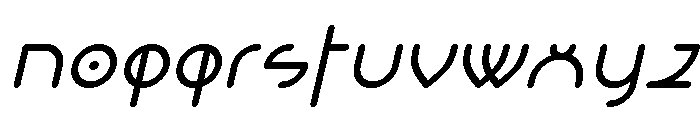 Grelessa intersekt Bold Italic Font LOWERCASE