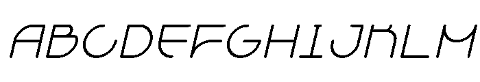 Grelessa intersekt Italic Font UPPERCASE