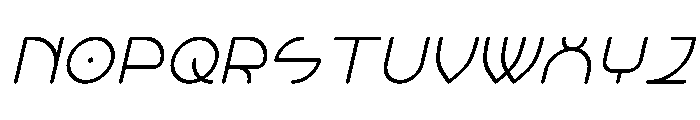 Grelessa intersekt Italic Font UPPERCASE