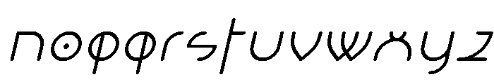 Grelessa intersekt Italic Font LOWERCASE