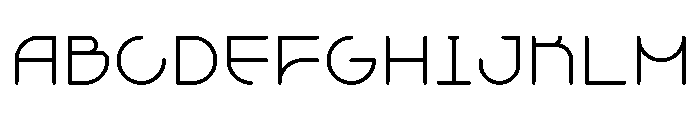 Grelessa intersekt Regular Font UPPERCASE