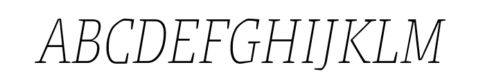 Grenze Thin Italic Font UPPERCASE
