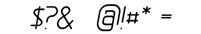 GreyscaleBasic Italic Font OTHER CHARS
