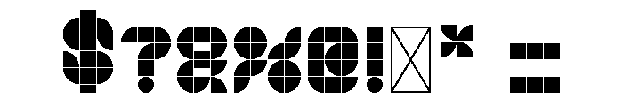 Gridiculous Max Font OTHER CHARS