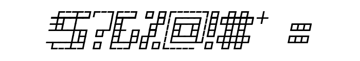 Gridli Italic Font OTHER CHARS