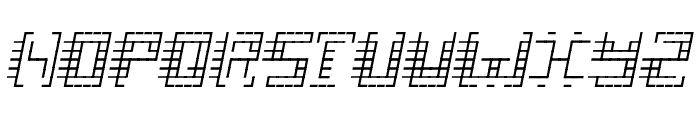 Gridli Italic Font UPPERCASE