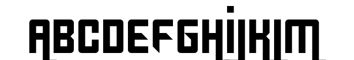 Gridlocked Regular Font LOWERCASE