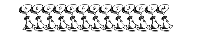 GriffinDucks Font LOWERCASE