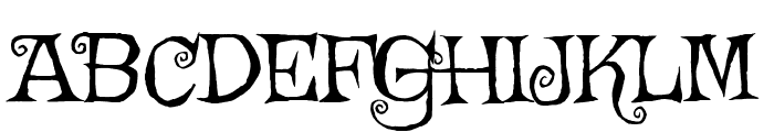 Griffy Font UPPERCASE